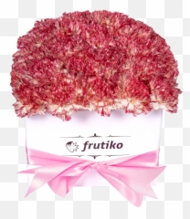 White Box Of Pink Carnations - Carnation Full Size Png Wedding Favors,Carnation Png