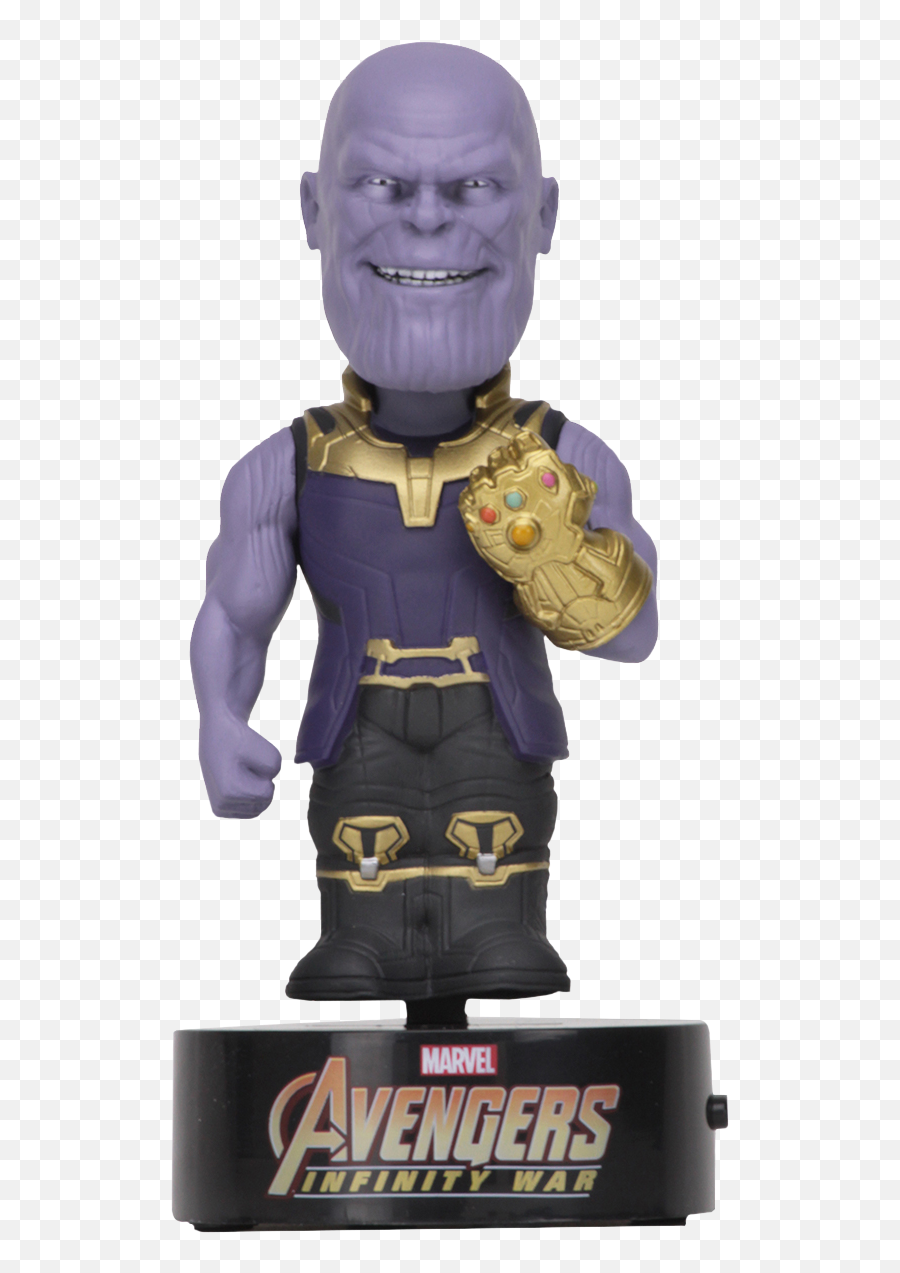 Avengers 3 Infinity War - Thanos 6 Inch Solar Powered Body Knocker Bobble Head Infinity War Png,Thanos Face Png