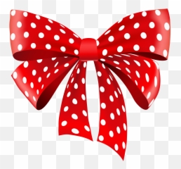 Red Dotted Ribbon Png Clipart Laços De Cabelo Desenhos - Images Of