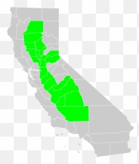 Central Valley County Map Svg Vector Png California