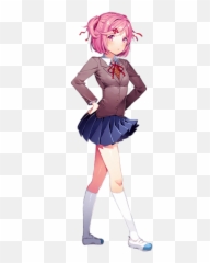 Check Out This Transparent Doki Literature Club Natsuki - png