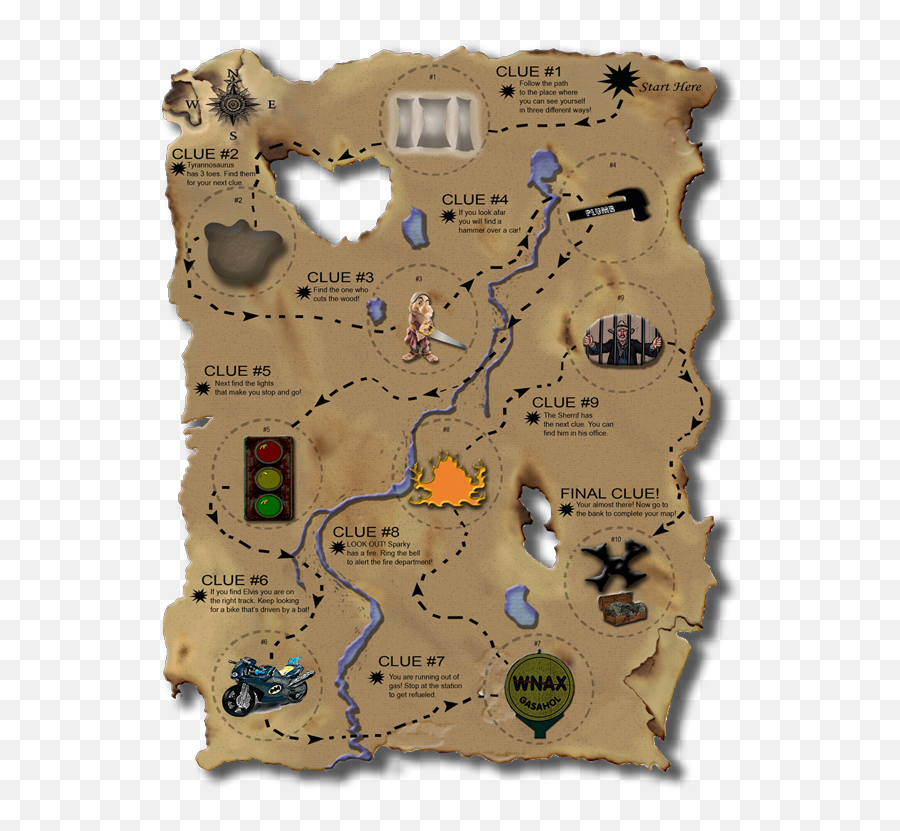 Kidu0027s Treasure Hunt - Treasure Hunt Map Game Png,Scavenger Hunt Png