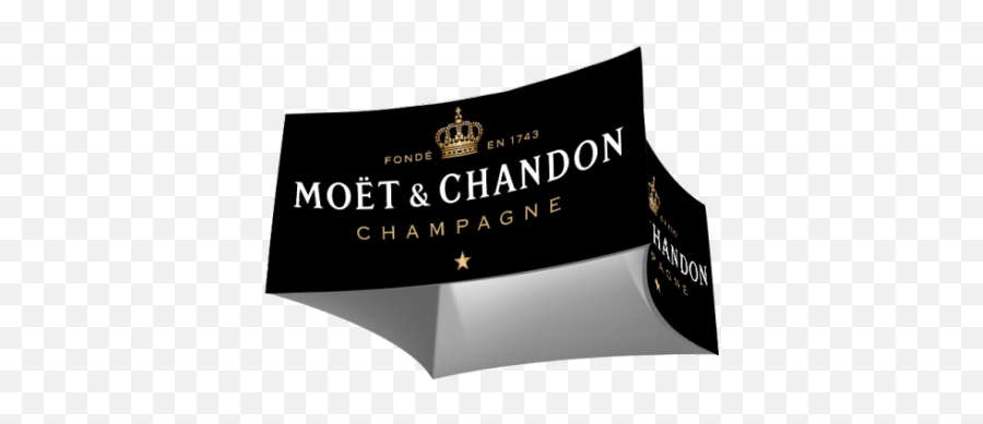 Curved Square Hanging Banner Signs With Custom Graphics - Moet Et Chandon Png,Hanging Banner Png