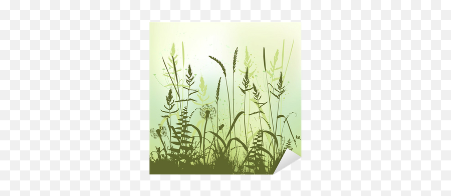 Real Grass Silhouette Meadow During Summertime Sticker U2022 Pixers - We Live To Change Shilhouette Meadow Png,Grass Silhouette Transparent