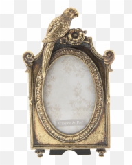 Details About Vintage Style Parrot Oval Photo Picture Frame Antique Gold 4x6 Portrait - Clayre Eef Fotolijst Goudkleurig png