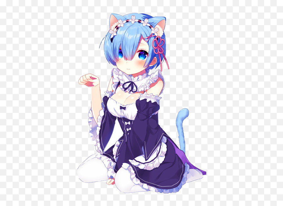 Order Member Cards Here 80 - Forums Rem Re Zero Neko Png,Rem Transparent