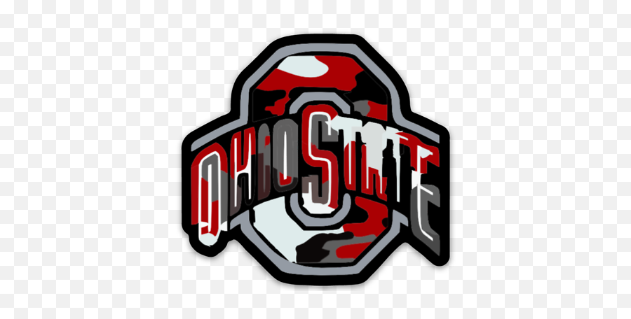 Osu Camouflage Magnet Logo Type Buckeyes Ohio State Ebay - Ohio State Logo Camo Png,Osu Logo Png