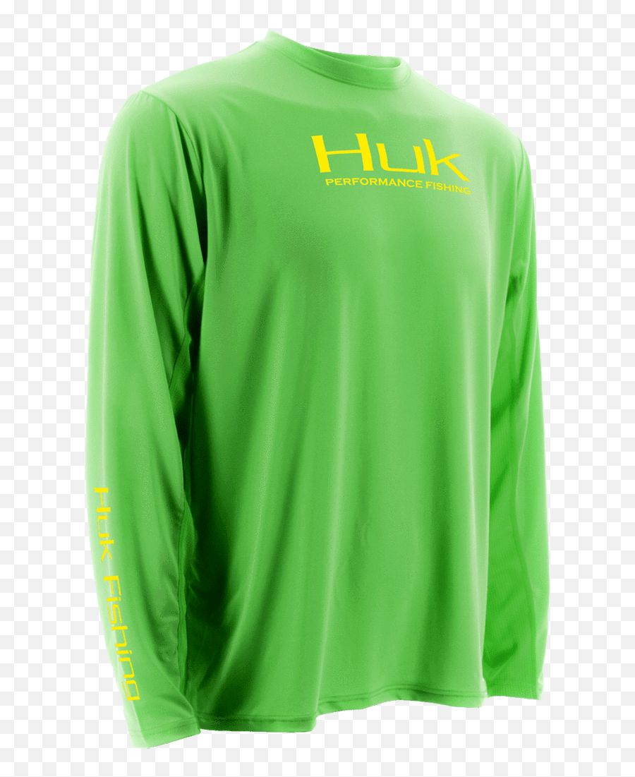 Men Medium Neon Green Huk H1200063ngnm Icon Short Sleeve - Long Sleeve Png,Icon Super Duty Pants