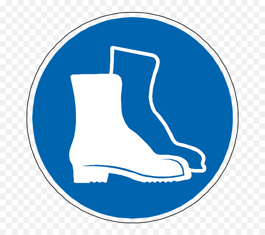 Foot Protection Boots Blue - Steel Toe Boots Icon Png,Whatsapp Icon Vector Free