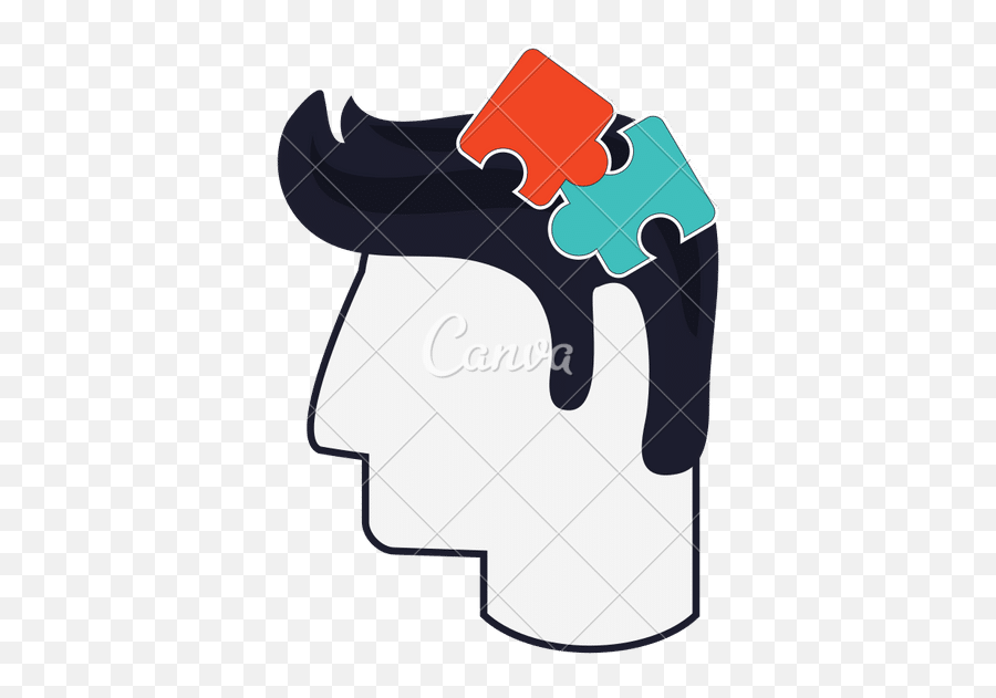 Head With Puzzle Pieces Icon - Canva Png,Pieces Icon