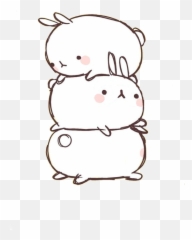 Molang Bunny Drawing - Cute Bunny Molang Png,Molang Png