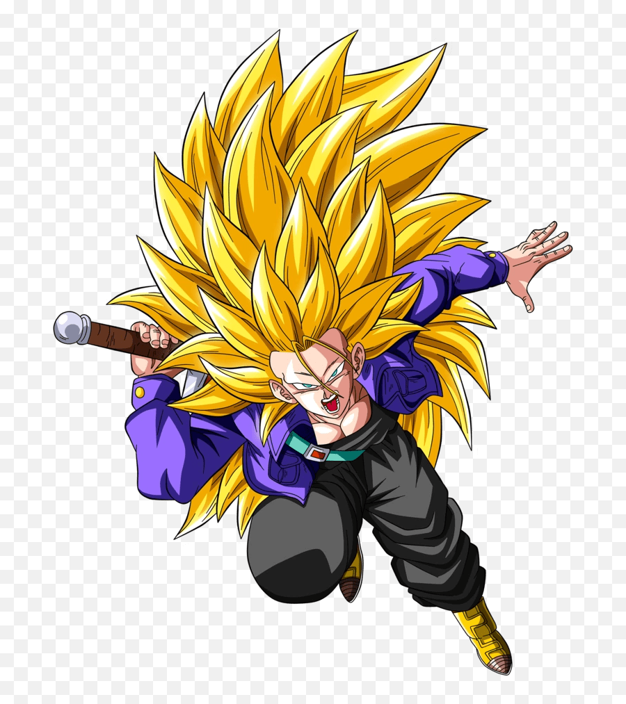 Future Trunks Power Level - Ssj3 Hair Png,Goku Black Icon