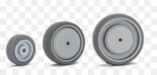 Tpe - Grey Rubber Wheels Rybro Castors U0026 Wheels Hubcap Png,Wheels Png