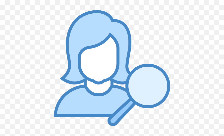 Find User Female Icon In Blue Ui Style - Person Icon Png,Female User Icon
