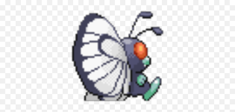 Butterfree Back Sprite - Roblox Metapod Png,Butterfree Png