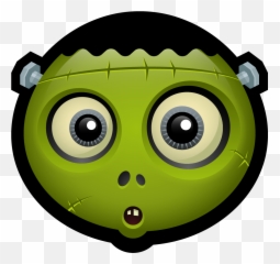Halloween Girls Clipart Cute Witch Frankenstein - Scary Cartoon png