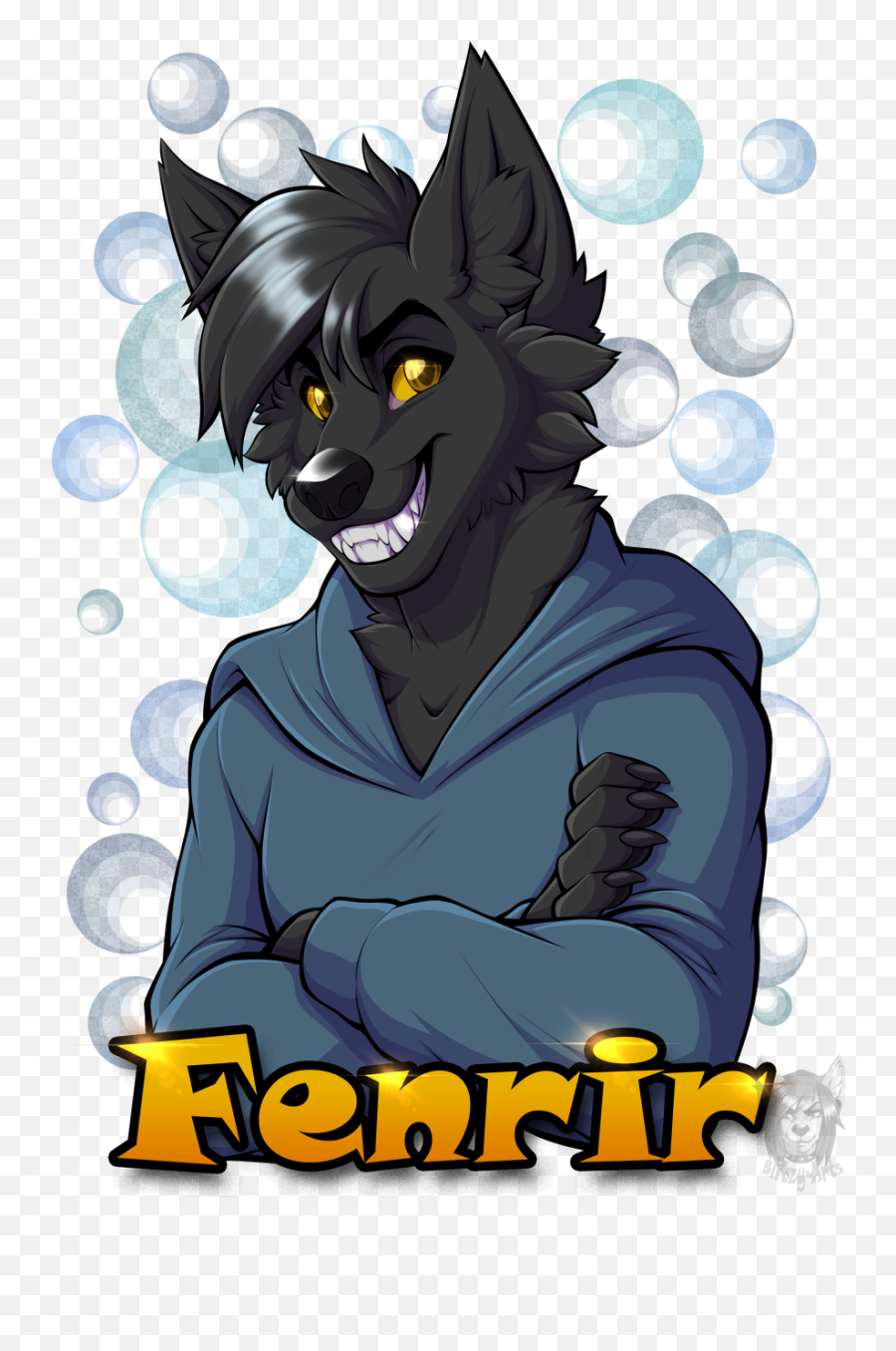 Commission Fenrir By Blitzy - Arts On Newgrounds Cartoon Png,Fenrir Png