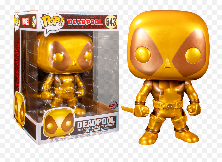 Deadpool - Deadpool With Swords Gold 10u201d Pop Vinyl Figure Deadpool 10 Inch Pop Png,Dead Pool Png