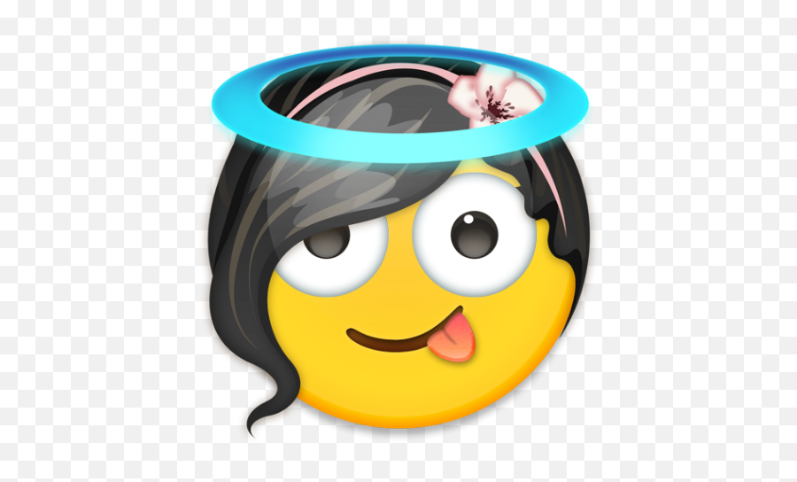 Download Emoji Crazy Angel Flowergirl - Angel Emoji Png,Angel Emoji Png