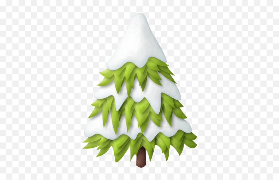 Snow And Ice Snowy Christmas Tree Clipart - Gambar Pohon Bersalju Png,Christmas Tree Clipart Transparent