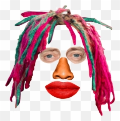Lil Pump Lol Sticker By Pizzaslime For - Lil Pump Hair Sticker Png,Lil Pump Png