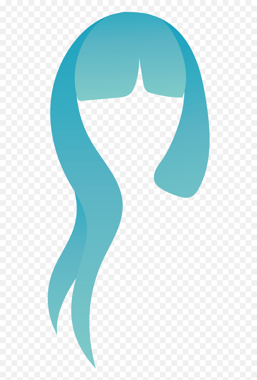 Wig Logo Clip Art - Blue Elegant Female Short Hair Png Illustration,Elegant Logo