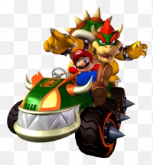 Mario Cart Png - Double Dash Super Mario Bros Kart Bowser