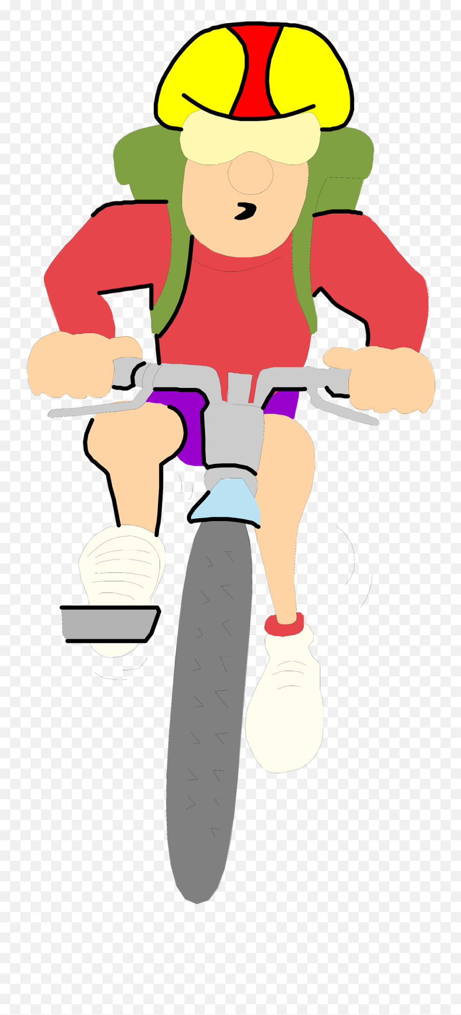 Cartoon Person Is Riding - Bicycle Png,Cartoon Person Png