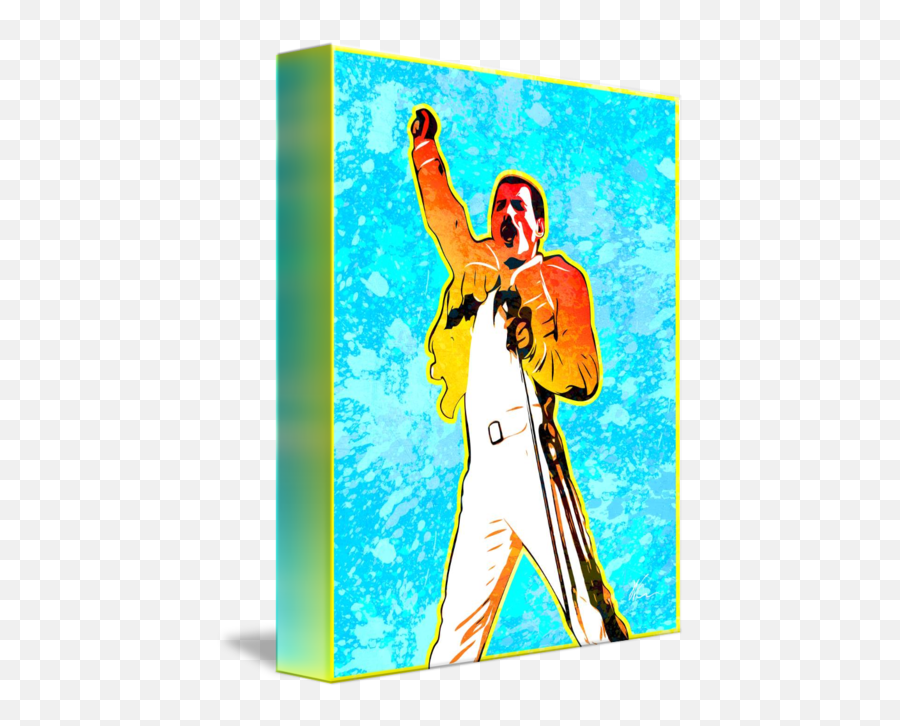 Freddie Mercury Splatter Series Pop Art By William Cuccio - Pop Art De Freddie Mercury Png,Freddie Mercury Png