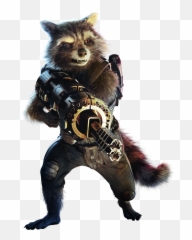 Character Fictional Starlord Raccoon - Rocket Transparent png