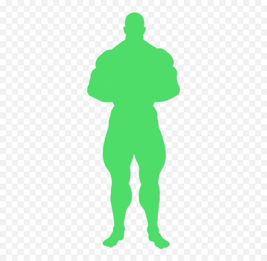 Strong Man Silhouette - Free Vector Silhouettes Creazilla Male Muscle Silhouette Png,Strong Man Png