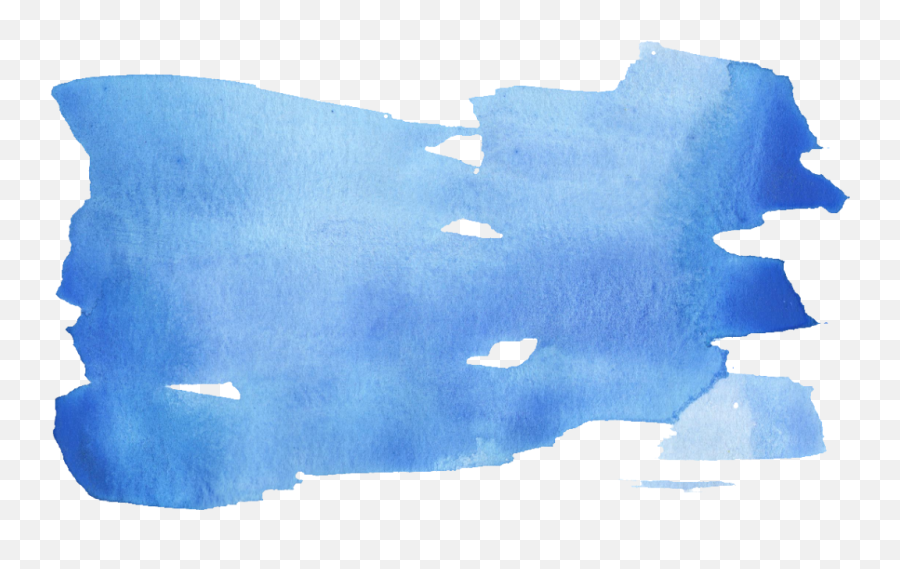 52 Blue Watercolor Brush Stroke - Watercolor Brush Stroke Transparent Png,Paint Stroke Png