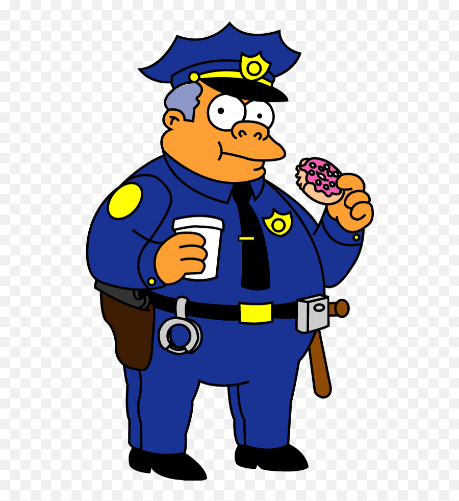 Render Chef Clancy Wiggum - The Simpsons Other Cartoons Chief Wiggum Png,Cartoons Png