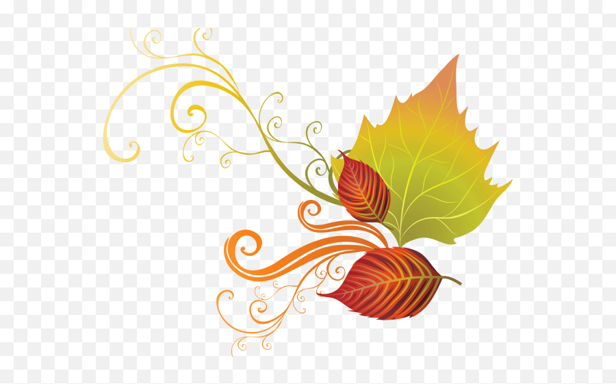 Download Autumn Leaves Clipart Corner Border - Transparent Fall Decor Clip Art Png,Fall Leaves Border Png