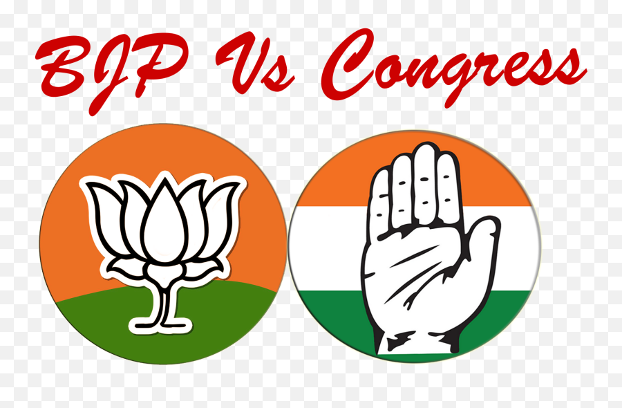 Bjp Vs Congress Png Photo - Bjp Vs Congress Logo Logo Of Congress Party,Vs Png