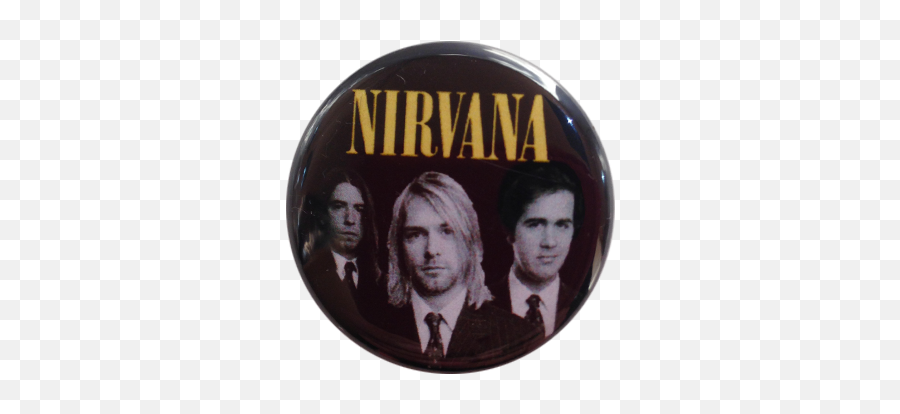 Nirvana - Band Members Suit Button Nirvana Png,Kurt Cobain Png
