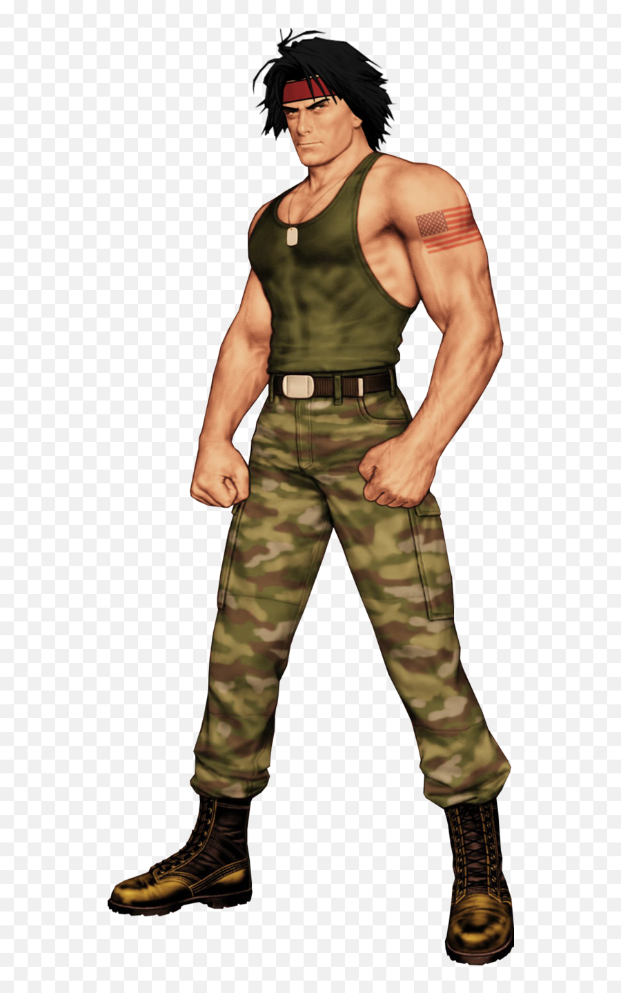 Rambo Transparent Png Image - Guile Street Fighter,Rambo Png