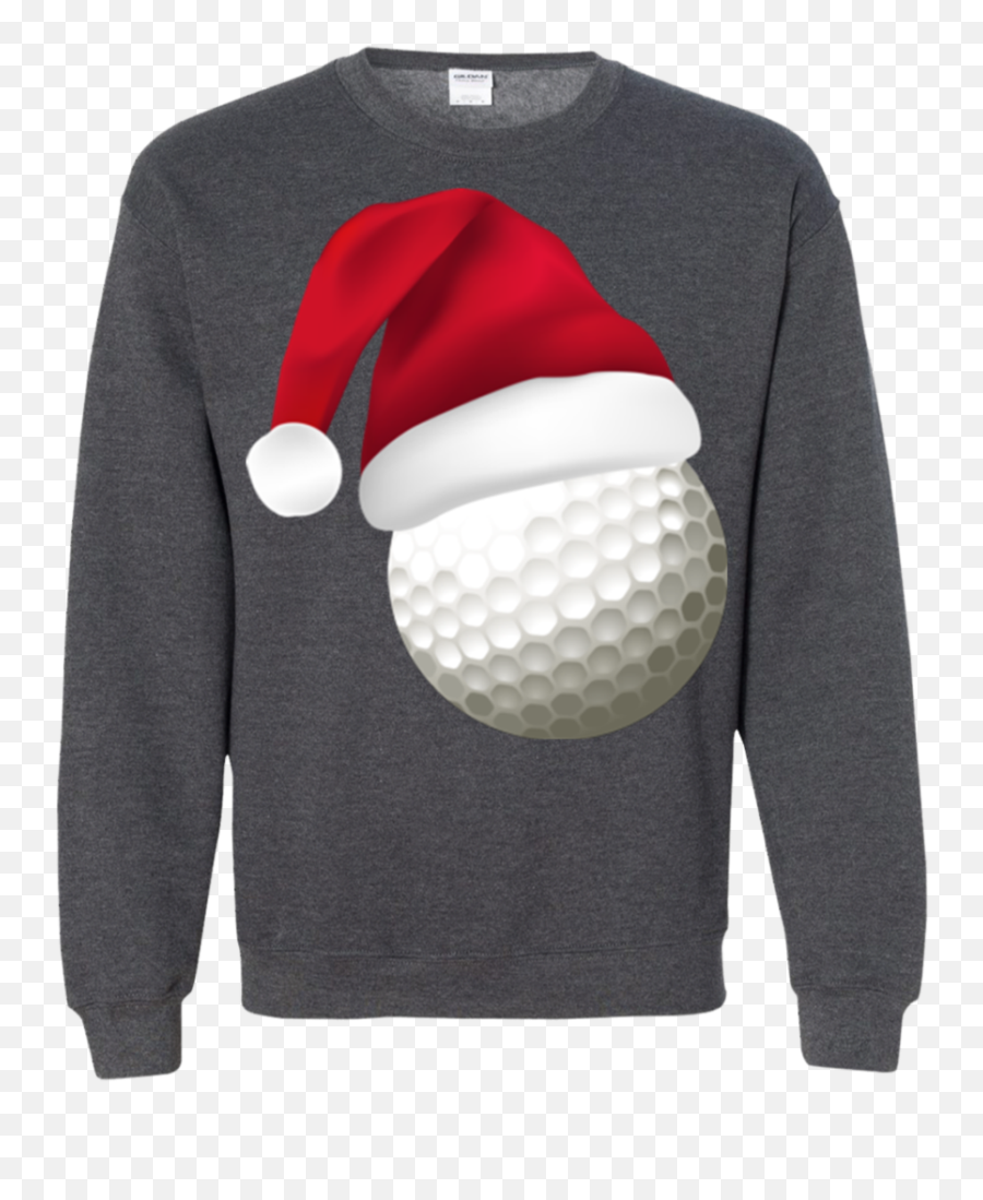 Golf Santa Hat Christmas Gift Ls - Long Sleeve Png,Santa Hat And Beard Png