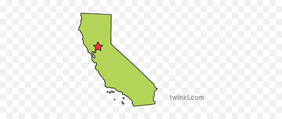 Usa State Map Sacramento Capital Ks1 - Sacramento California Capital Map Png,California Map Png