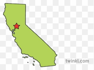Usa State Map Sacramento Capital Ks1 - Sacramento California Capital Map Png,California Map Png