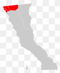 Download Hd Baja California Locator Map - Mapa Tijuana Png