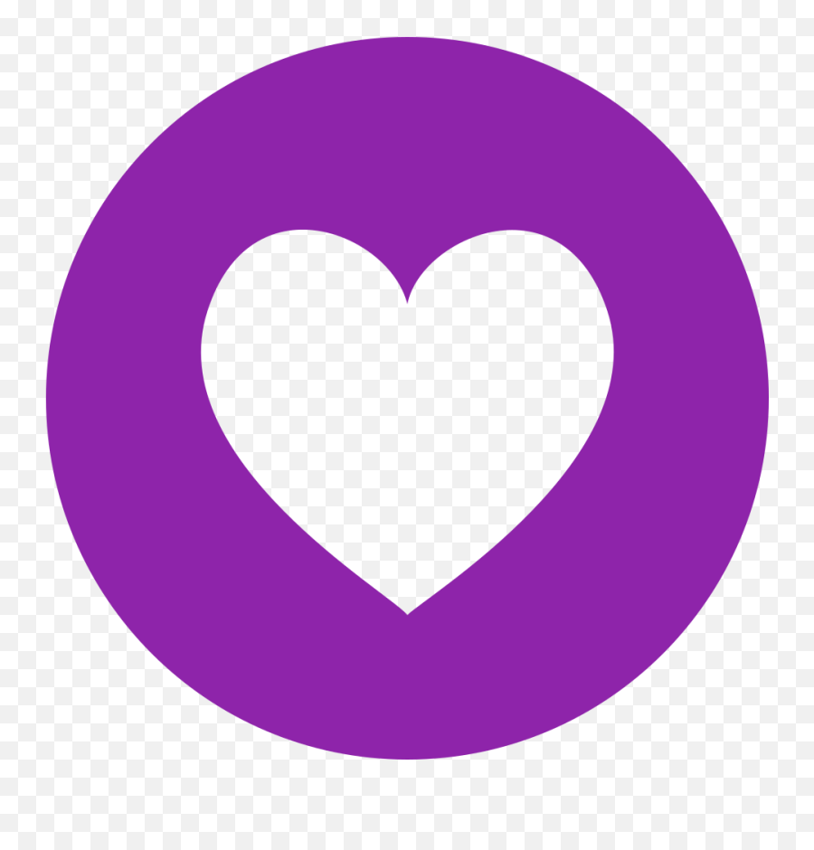 Fileeo Circle Purple Heartsvg - Wikimedia Commons Heart In A Circle Red Png,Purple Heart Transparent