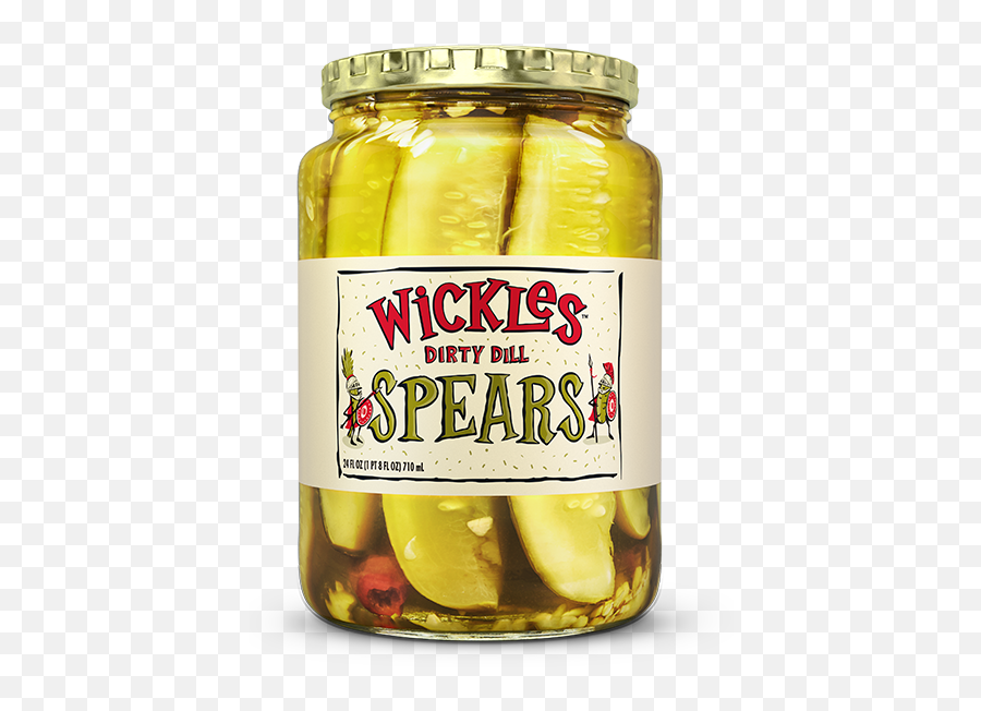 Dirty Dill Spears 24 Oz - Wickles Pickles Dirty Dill Png,Pickle Transparent