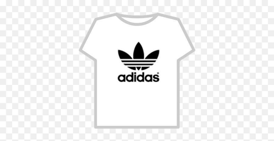 Adidas Logo - T Shirt Roblox Transparent Background Png,White Adidas Logo Transparent