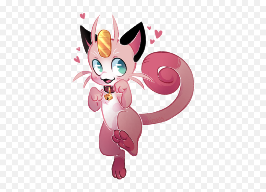 The Pinkest Meowth By Hektious - Fur Affinity Dot Net Fictional Character Png,Meowth Transparent