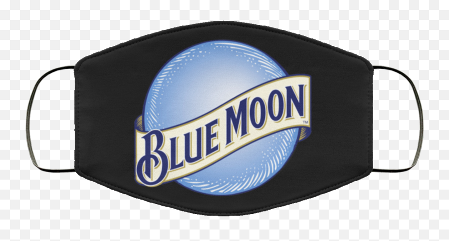 Blue Moon Beer Face Mask Washable Reusable - For Volleyball Png,Blue Moon Logo