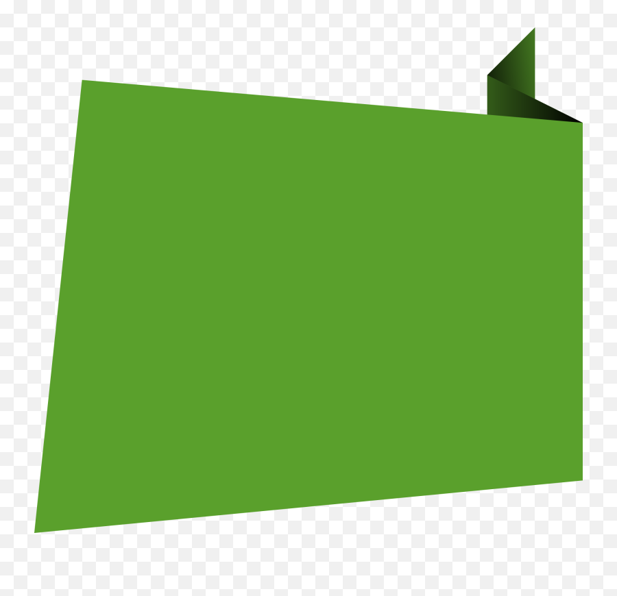 Green Square Transparent U0026 Png Clipart Free Download - Ywd Origami Green Banner Png,Clip Png