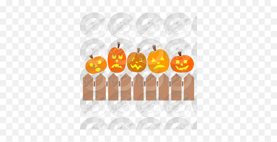 Five Little Pumpkins Stencil For Classroom Therapy Use - 5 Little Pumpkins Transparent Clipart Png,Pumpkins Icon