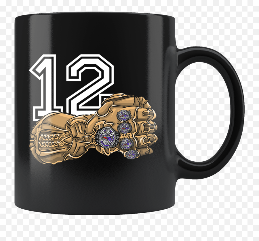 Details About 12 Goat New England Brady Tb12 Mug - They Hate Us Because We Have 5 Rings Glove Mug Png,Tom Brady Icon