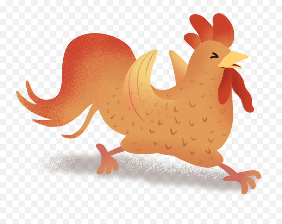 Hand Drawn Illustration Rooster Chicken - Rooster Png,Chicken Png